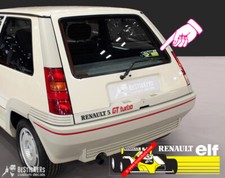 Adesivo ELF F1 Renault 5 GT Turbo supercinque autocollant restauro perfetto R5