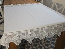 Vintage crocheted edge linen