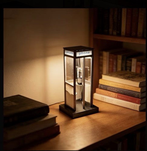 Phone booth accent lamp - phone,
