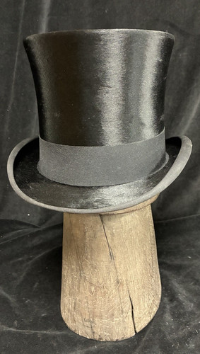 Vintage silk top hat small - hat, 6