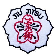Jiu Jitsu Patch (3.5") Iron/Sew-on Badge Japan Martial Arts BJJ Kimono GI Kanji