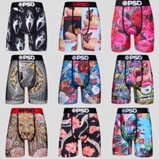 Quick Dry Men Underwear Staple Boxers Briefs PSD Cotton Shorts Pants