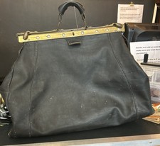 vintage leather gladstone bag