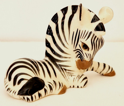 Vintage szeiler zebra figurine - vintage,