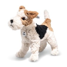 Steiff 076862 Foxy Fox Terrier Standing Plush Soft Toy