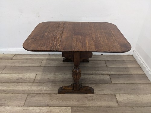Dining table vintage dark oak - dining,