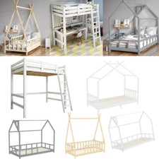 Pine Wood Bunk Beds Frame 3ft