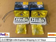 2x HELLA Comet 450 Yellow Lens