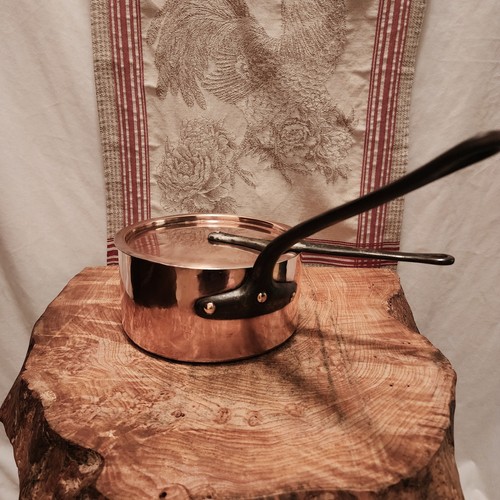 Antique french copper saucepan - antique,