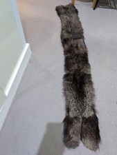 Vintage Silver Fox Fur Stole Wrap