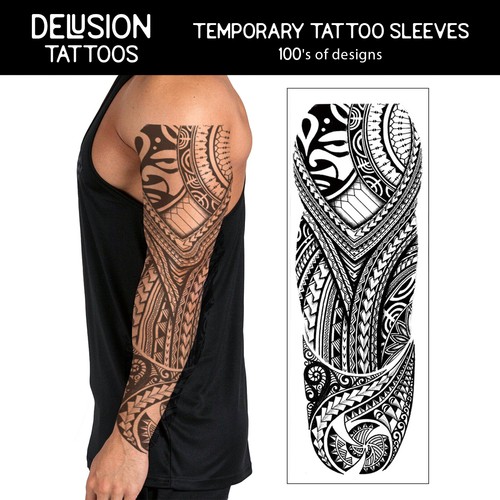 Temporary tattoo sleeve - sleeve, full