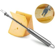 Stainless Steel Cheese Board Double Wire Cheese Slicer Adjustable Butter Cut UK