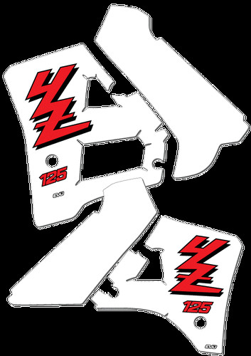 Yz125 1989 rad tank - 1989, decals