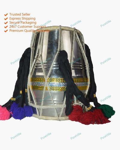 Steel mini dholak traditional - mini,