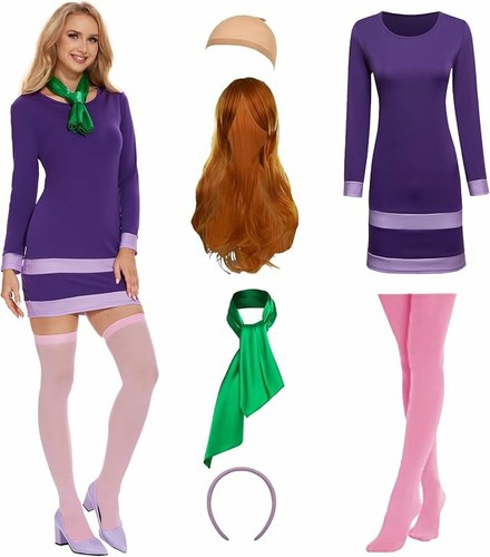 Women daphne costume - daphne, scooby