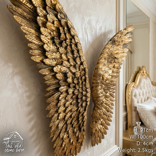 Angel wings gold large - wings,