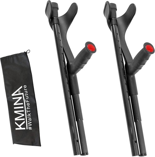Folding carbon crutches open - folding,