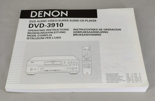 Denon dvd 3910 - denon, dvd-3910