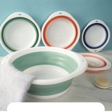 43cm Large Collapsible Round Bowl Wash Basin Space Saving Camping Washing Up