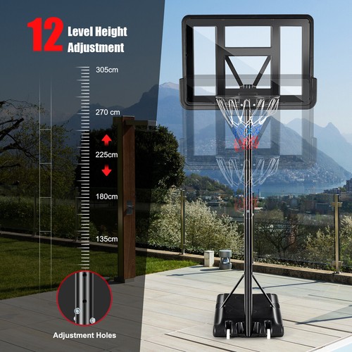 135 305cm portable basketball - 135-305cm,