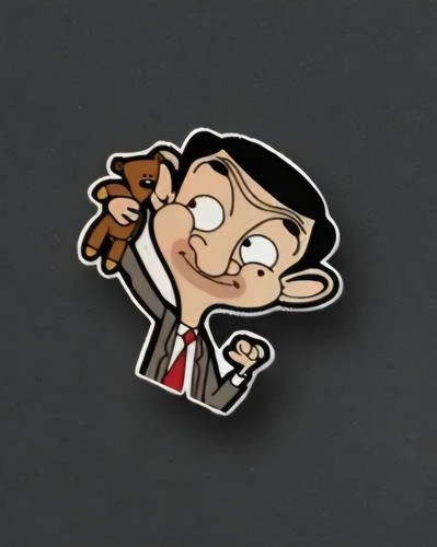 Bean teddy car decal - bean, &