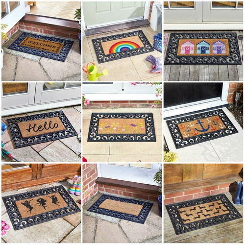 Natural coir door mat heavy - coir,