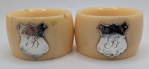 Pair celluloid and - pair, sterling