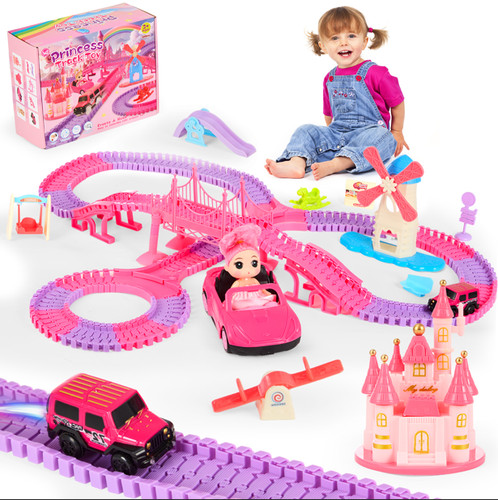 220pcs princess flexible track - princess,