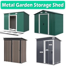 Metal Garden Shed 6 X 4, 8 X 4, 8 X 6, 10 X 8 Garden Storage WITH FREE BASE New