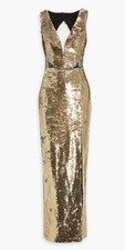 Marchesa Notte Tulle And Gold Sequin Gown BNWT RRP £725
