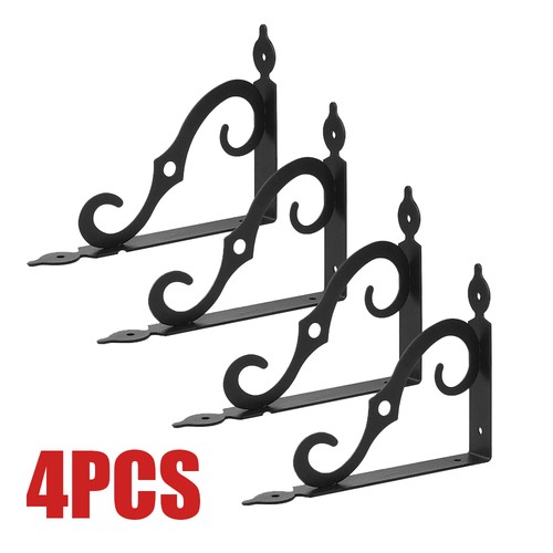 Iron shelf brackets vintage - 4x,