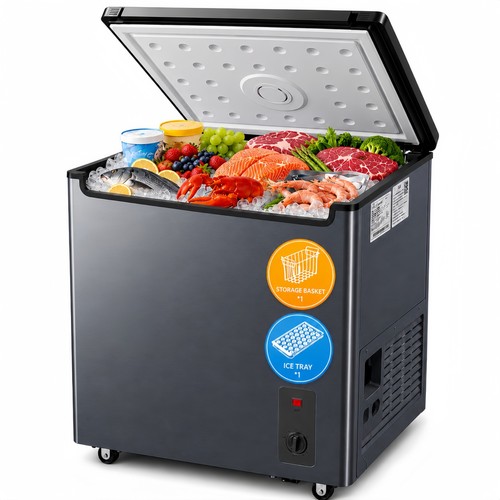 Compact chest freezer 5 6 - chest,