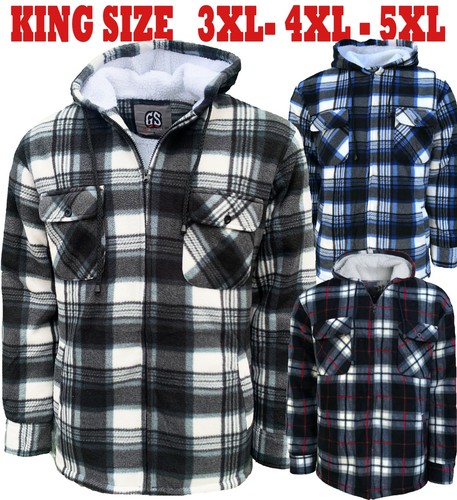 Mens padded shirt - padded, sherpa