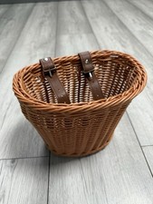 bike basket front wicker