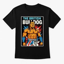 The British Bulldog Retro Wrestling Unisex Adults & Kids T-Shirt