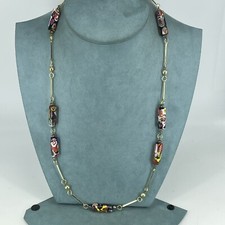 vintage millefiori necklace