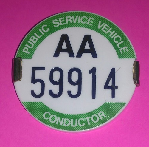 Psv bus conductor badge - psv,