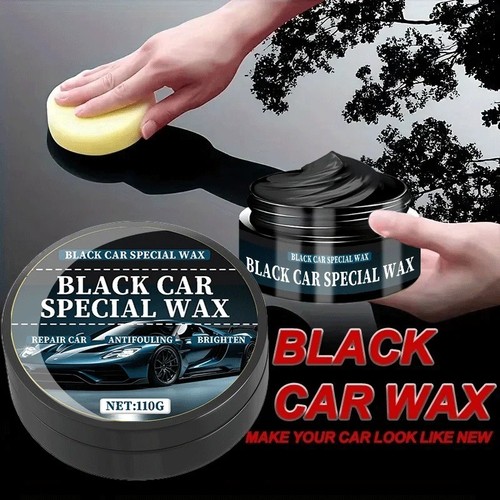 Black car wax scratch - wax,