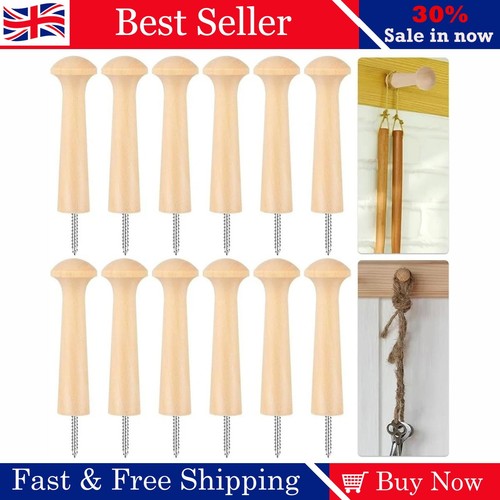 12pcs wooden shaker - 12pcs, hooks
