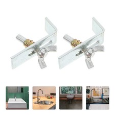  4pcs Undermount Sink Brackets Bathroom Basin Mounting Kit Heavy-Duty Sink