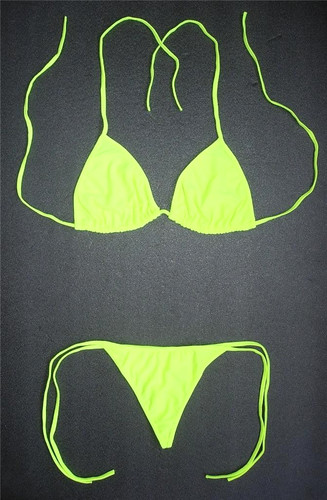 Sexy neon yellow string - neon,