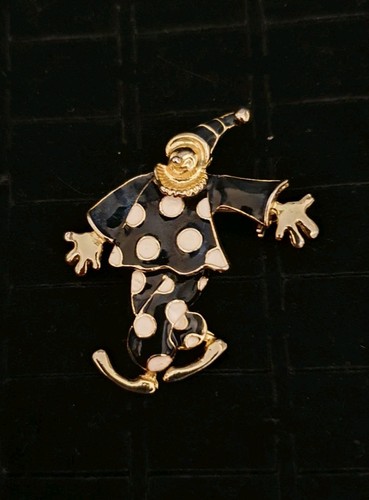 Vintage clown brooch - vintage,