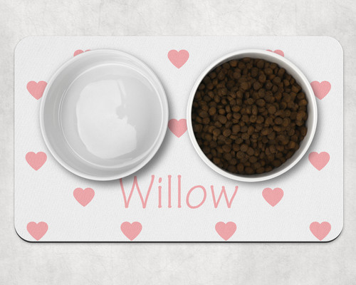 Personalised pet bowl mat