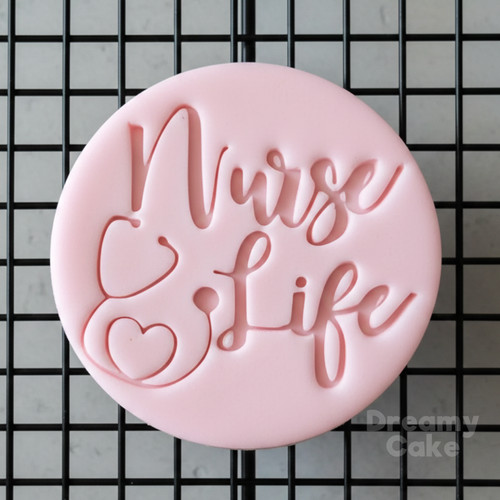 Nurse life cookie stamp - cookie,