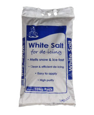 10KG WHITE ROCK SALT GRIT ICE SNOW WEATHER FOR STEPS DRIVEWAY PATHS