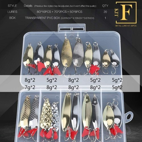 Pcs fishing lures - fishing, metal