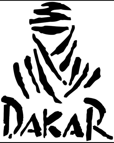 Paris dakar vinyl decal - 4”,
