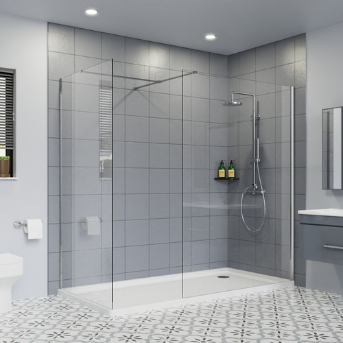 Walk shower enclosure - walk, in