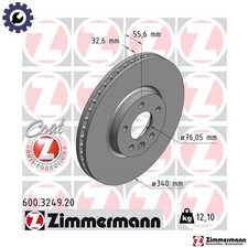 2x BRAKE DISC 600.3249.20 FOR