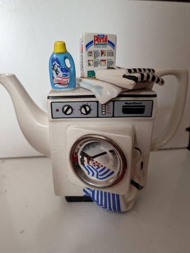 Vintage washing machine teapot - vintage,